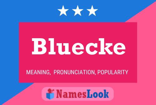 Bluecke 名字海报