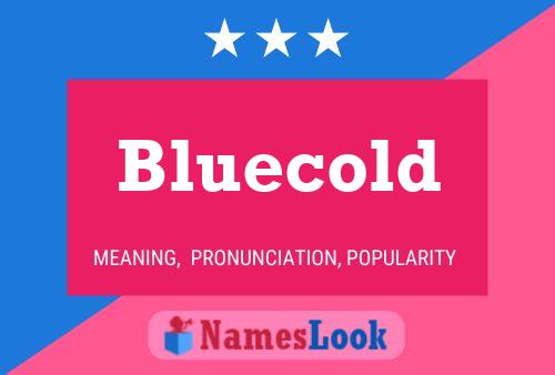 Bluecold 名字海报