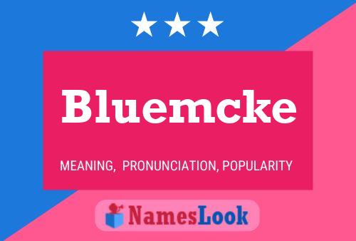 Bluemcke 名字海报