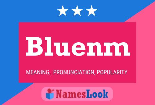 Bluenm 名字海报