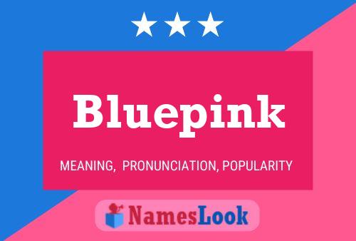 Bluepink 名字海报