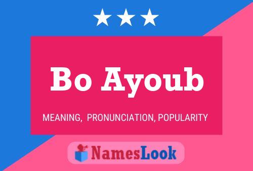 Bo Ayoub 名字海报