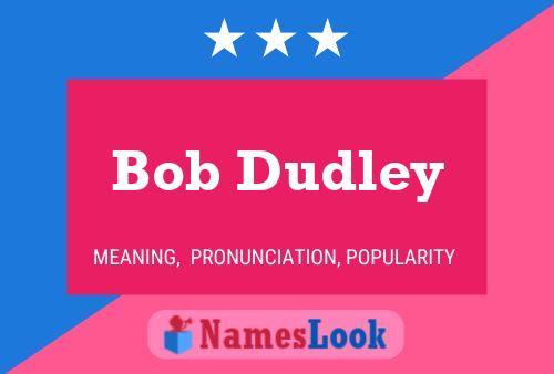 Bob Dudley 名字海报