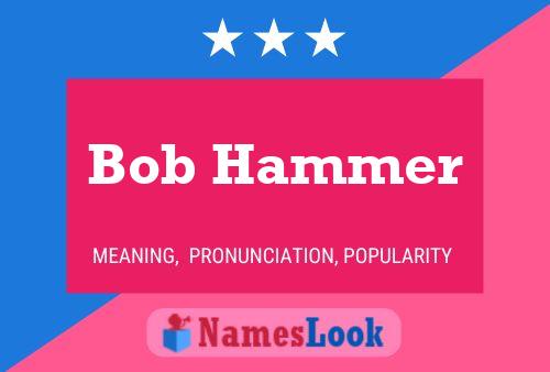 Bob Hammer 名字海报