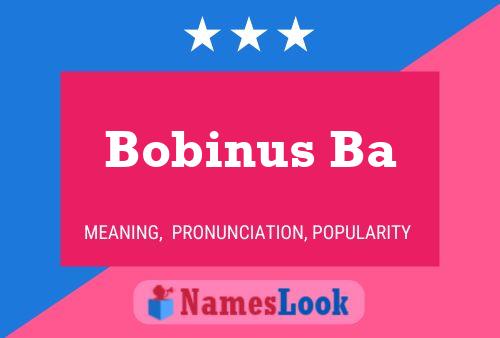 Bobinus Ba 名字海报