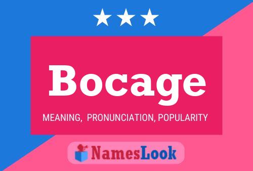 Bocage 名字海报