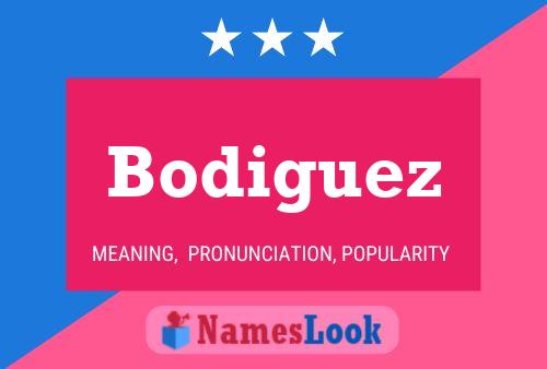 Bodiguez 名字海报