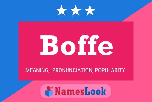 Boffe 名字海报