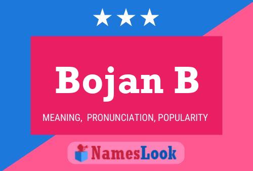 Bojan B 名字海报