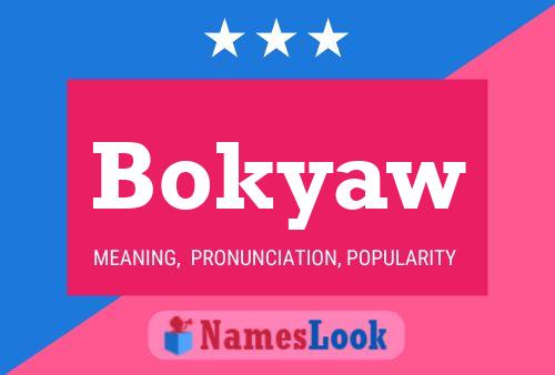 Bokyaw 名字海报