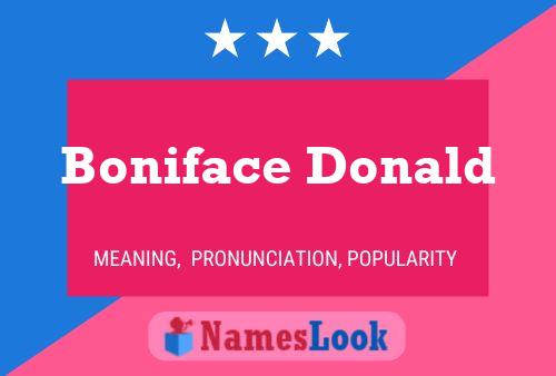 Boniface Donald 名字海报