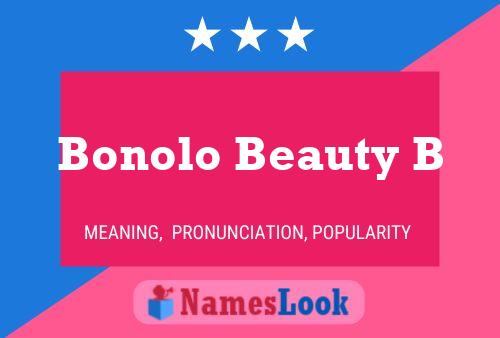 Bonolo Beauty B 名字海报