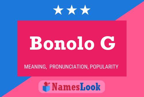 Bonolo G 名字海报