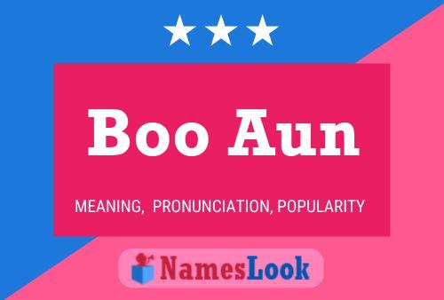 Boo Aun 名字海报