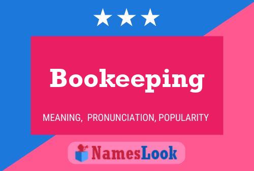 Bookeeping 名字海报