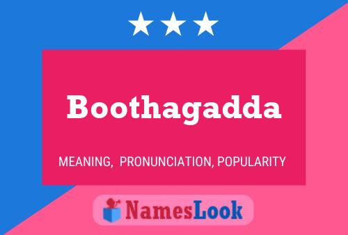 Boothagadda 名字海报