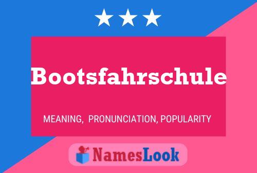 Bootsfahrschule 名字海报