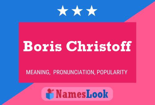 Boris Christoff 名字海报