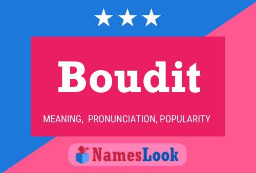 Boudit 名字海报