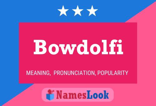 Bowdolfi 名字海报