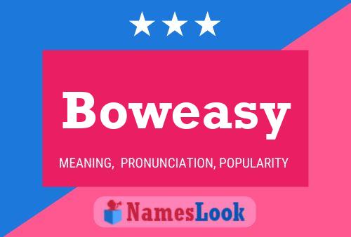 Boweasy 名字海报