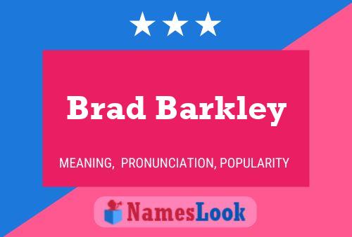 Brad Barkley 名字海报