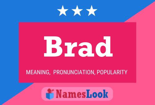 Brad 名字海报