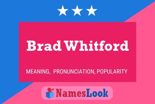 Brad Whitford 名字海报