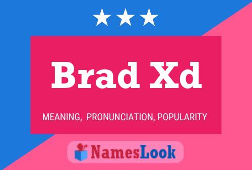 Brad Xd 名字海报