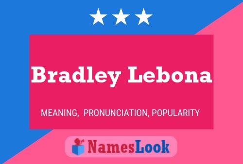 Bradley Lebona 名字海报