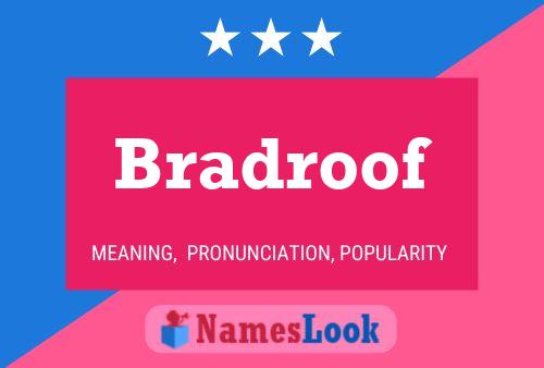 Bradroof 名字海报