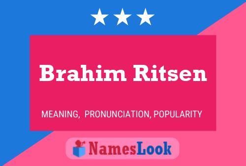 Brahim Ritsen 名字海报