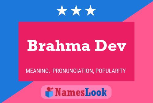 Brahma Dev 名字海报