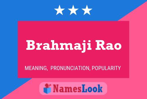 Brahmaji Rao 名字海报