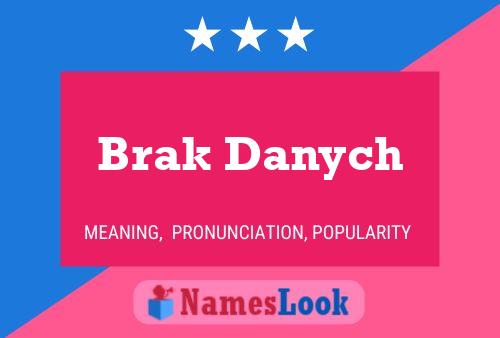 Brak Danych 名字海报