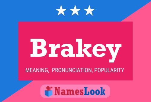 Brakey 名字海报