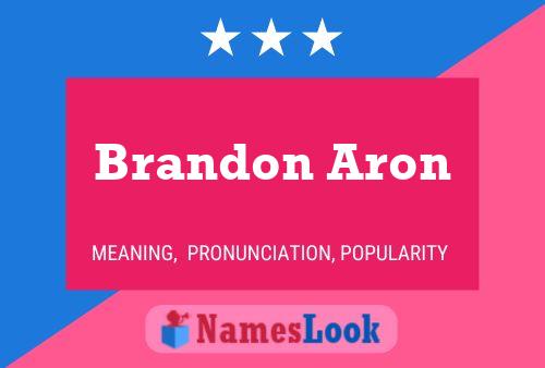 Brandon Aron 名字海报