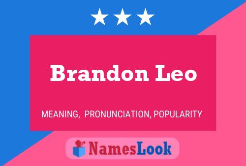 Brandon Leo 名字海报