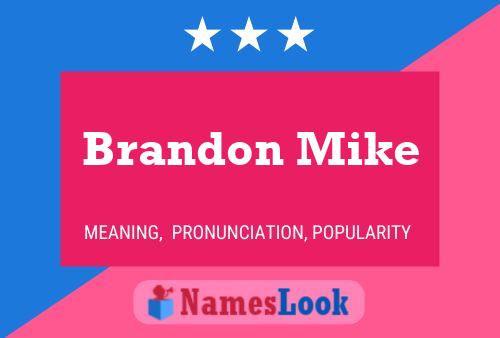 Brandon Mike 名字海报