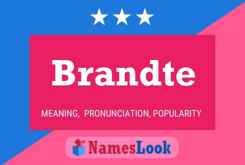 Brandte 名字海报