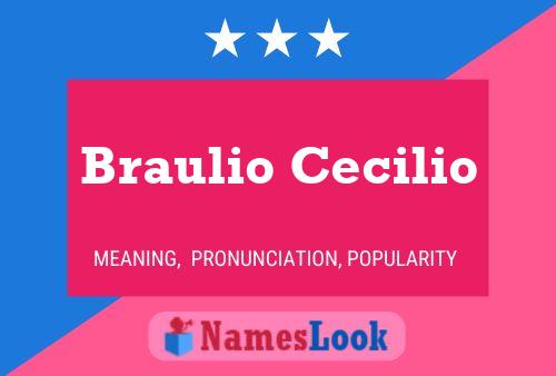 Braulio Cecilio 名字海报