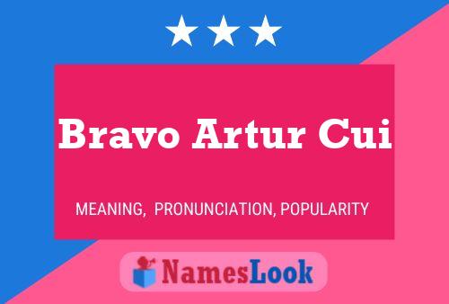 Bravo Artur Cui 名字海报