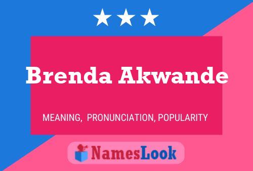 Brenda Akwande 名字海报