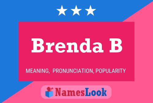 Brenda B 名字海报