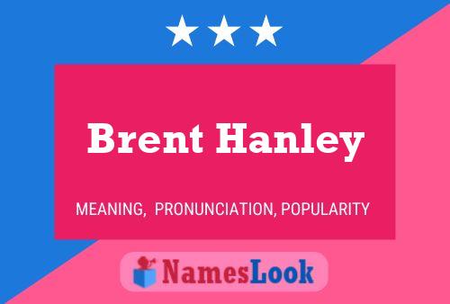 Brent Hanley 名字海报