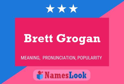 Brett Grogan 名字海报