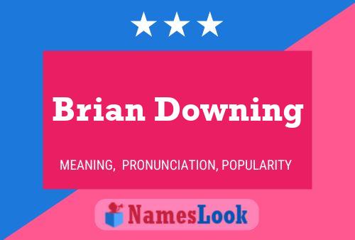 Brian Downing 名字海报