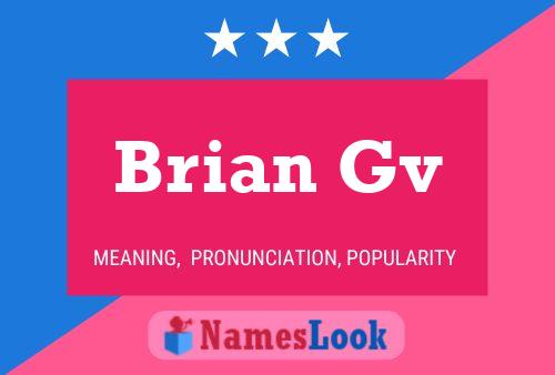 Brian Gv 名字海报