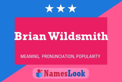 Brian Wildsmith 名字海报