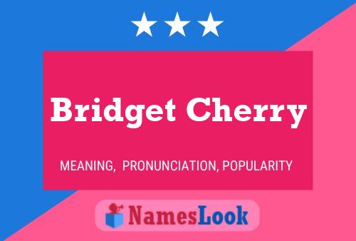 Bridget Cherry 名字海报